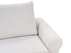 Sofa Bed SILDA Fabric Light Beige 2 Seater