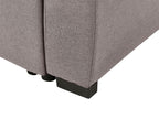Sofa Bed SILDA Fabric Light Brown 2 Seater