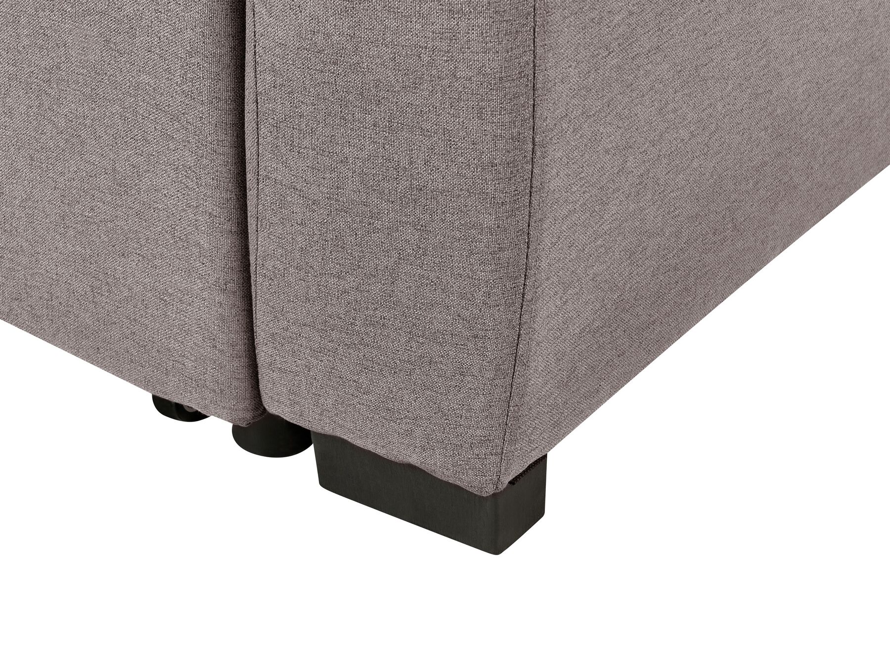 Sofa Bed SILDA Fabric Light Brown 2 Seater