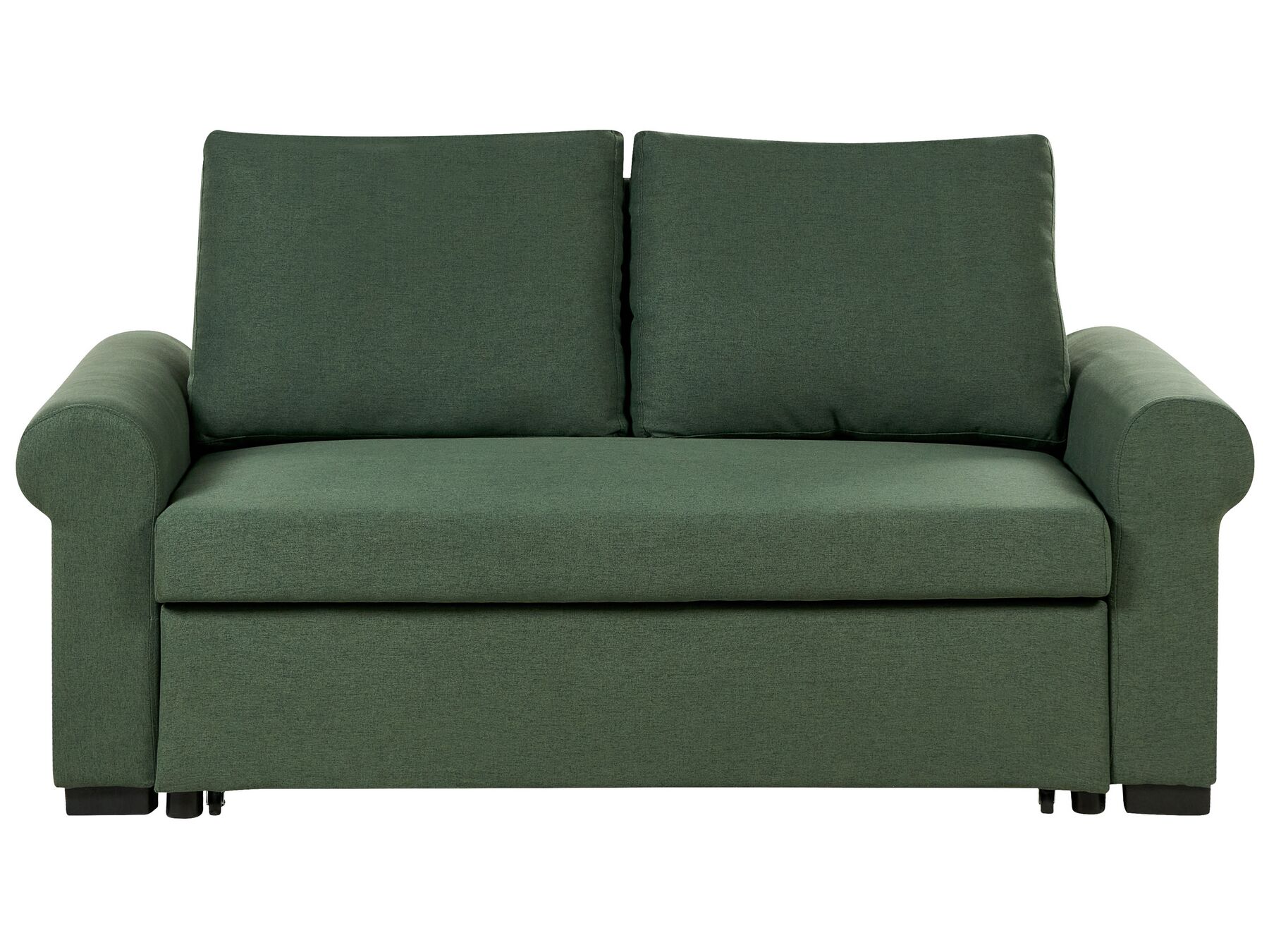 Sofa Bed SILDA Fabric Dark Green 2 Seater