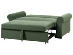 Sofa Bed SILDA Fabric Dark Green 2 Seater