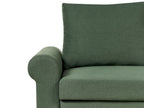 Sofa Bed SILDA Fabric Dark Green 2 Seater
