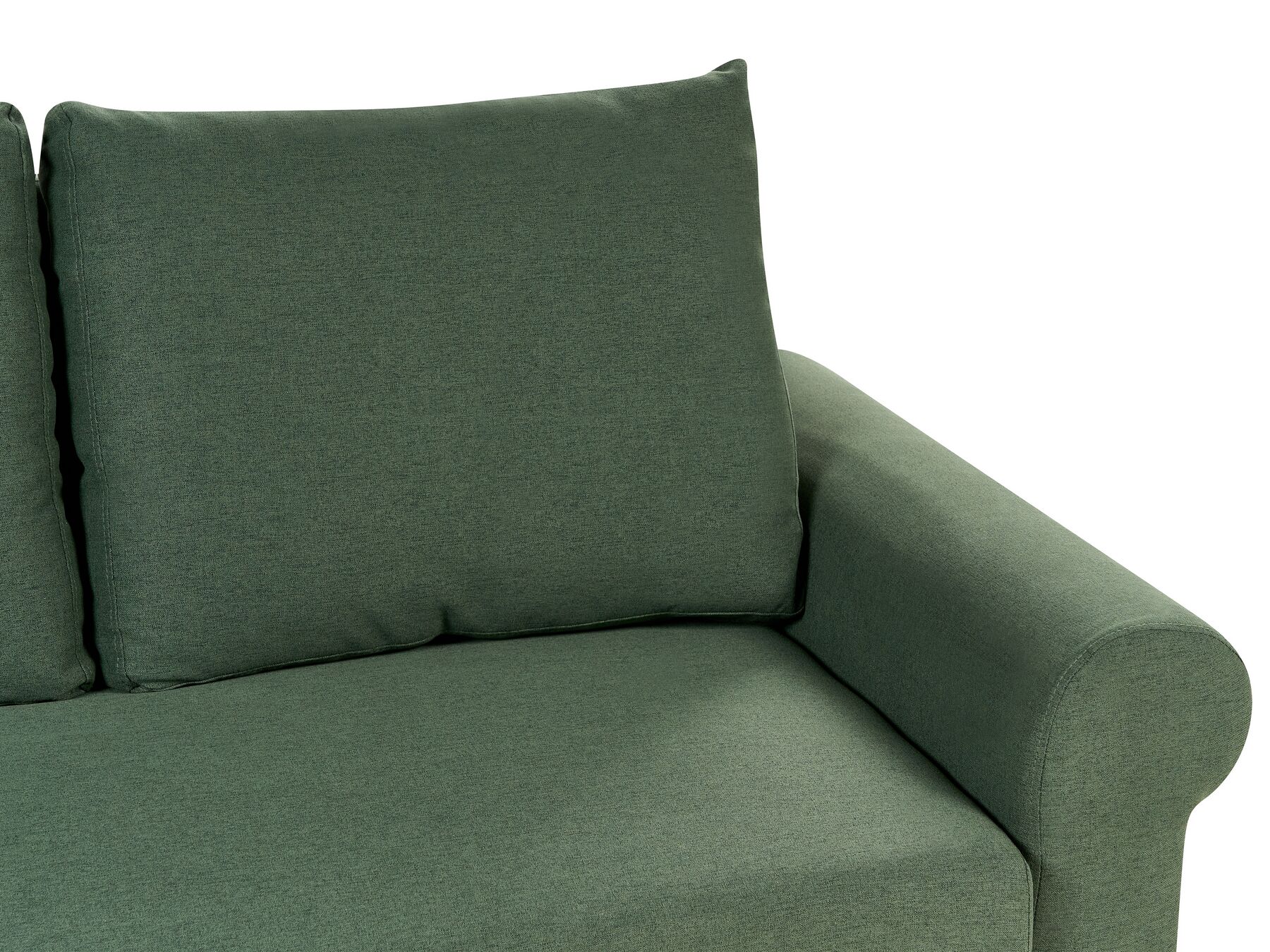 Sofa Bed SILDA Fabric Dark Green 2 Seater