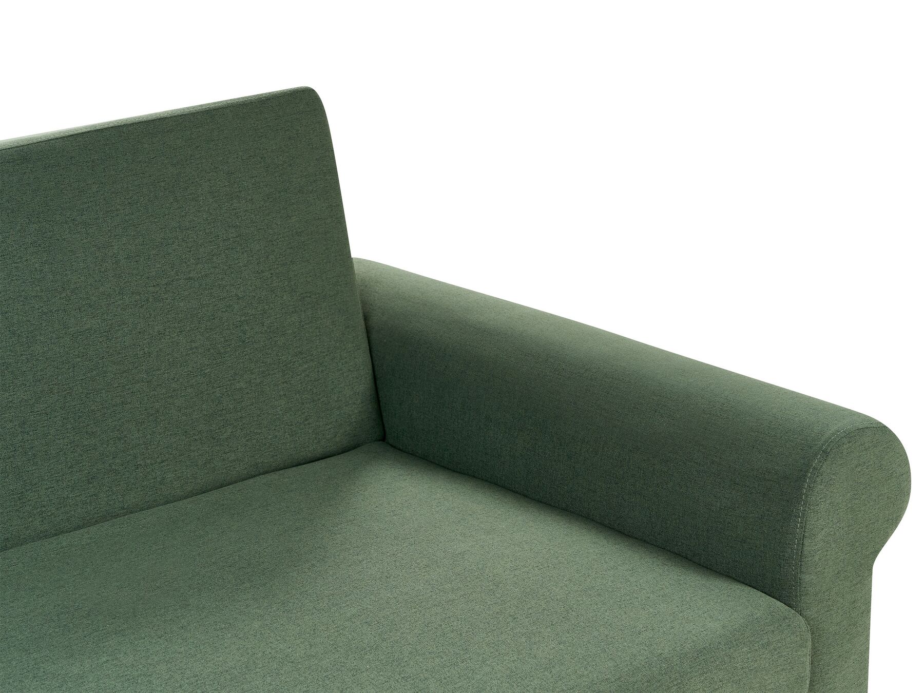 Sofa Bed SILDA Fabric Dark Green 2 Seater