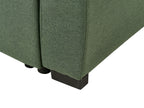Sofa Bed SILDA Fabric Dark Green 2 Seater