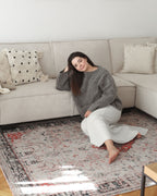 Corner Sofa Bed ROMEDAL Fabric Beige 3 Seater Left Hand