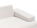 Corner Sofa MARIFERD Fabric Light Beige 3 Seater Right Hand