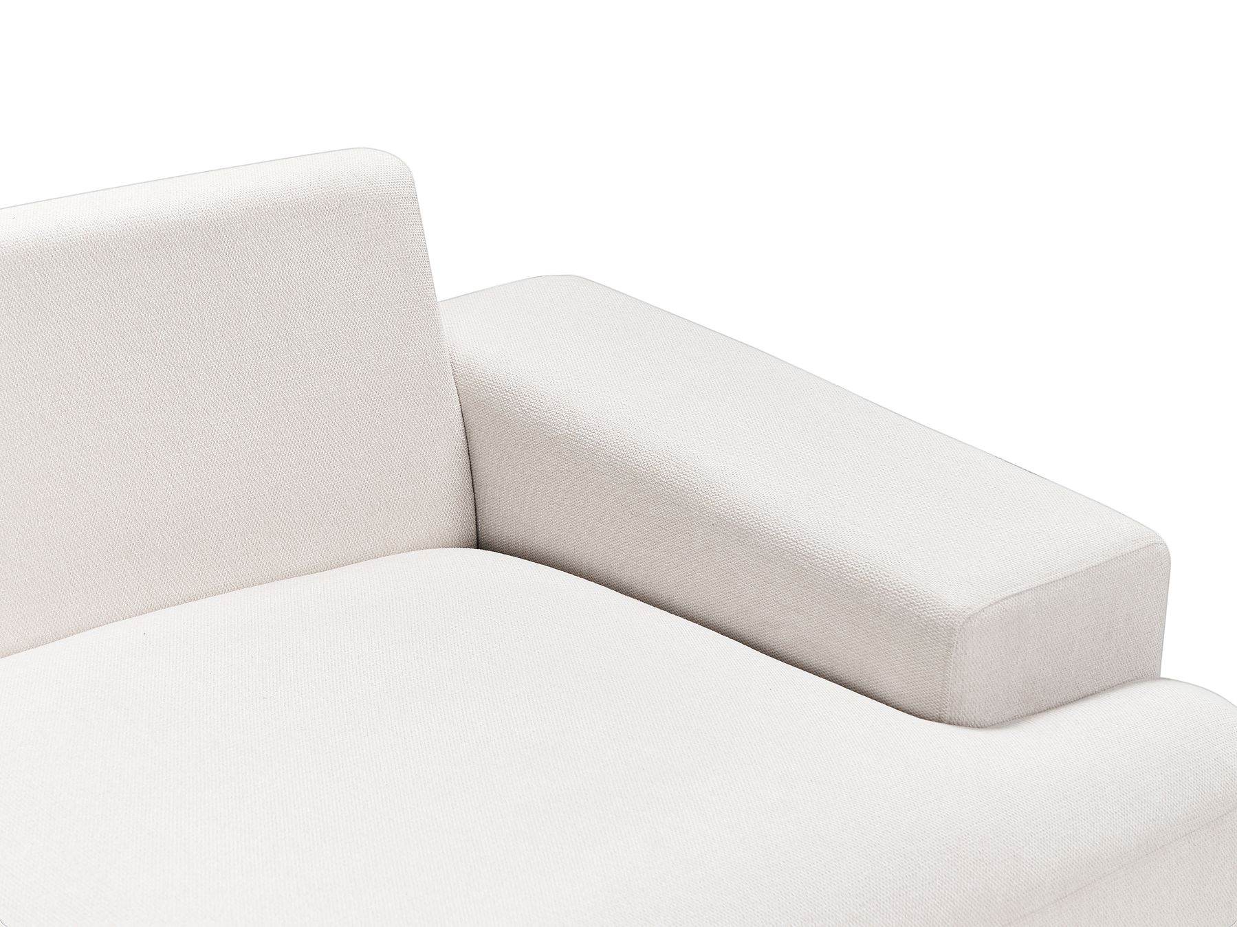 Corner Sofa MARIFERD Fabric Light Beige 3 Seater Right Hand