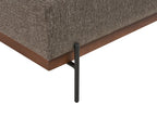Left Hand Fabric Corner Sofa Brown MARIFERD