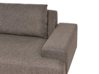 Corner Sofa MARIFERD Fabric Brown 3 Seater Right Hand