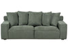 3 Seater Chenille Sofa Green
