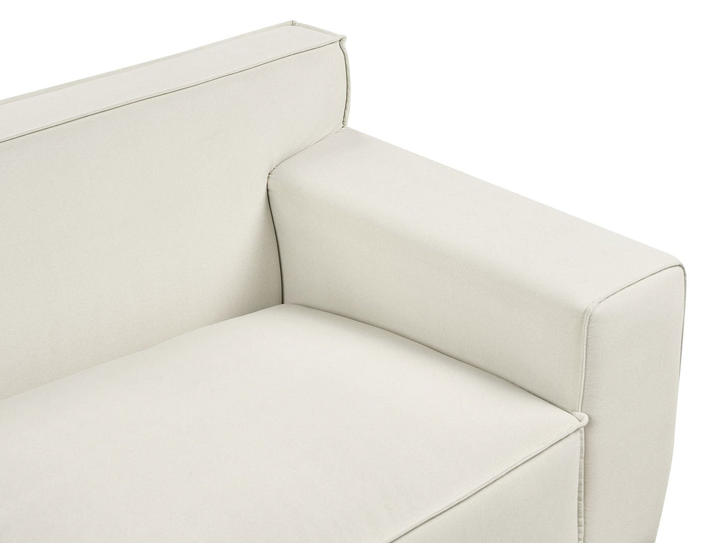 3 Seater Velvet Sofa Off-White VISKAN