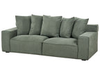 3 Seater Chenille Sofa Green VISKAN