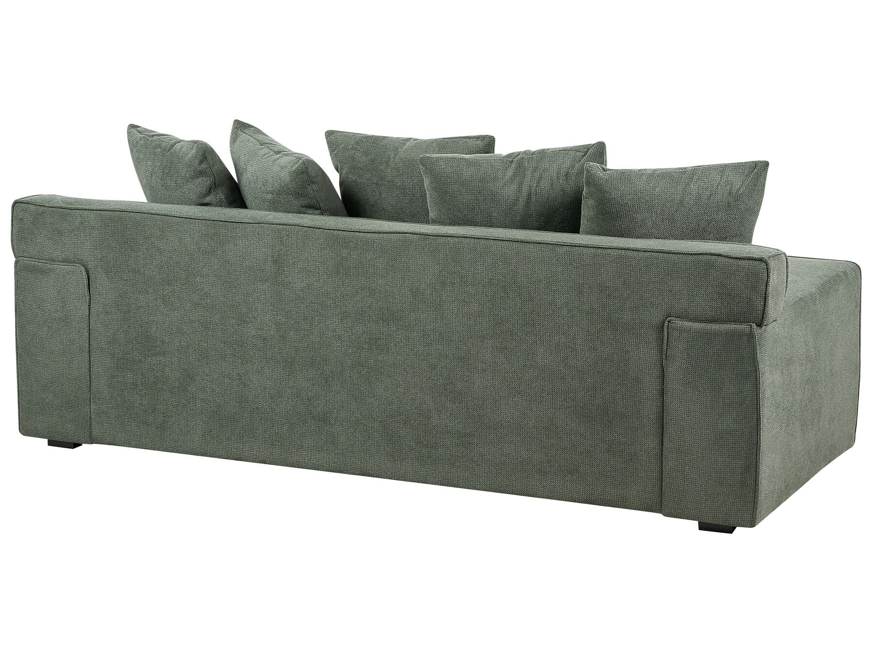 3 Seater Chenille Sofa Green VISKAN