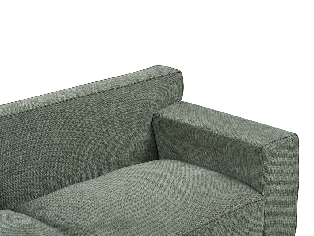 3 Seater Chenille Sofa Green VISKAN