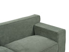 3 Seater Chenille Sofa Green VISKAN