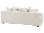 3 Seater Chenille Sofa Off-White VISKAN