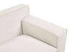 3 Seater Chenille Sofa Off-White VISKAN
