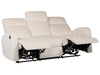 3 Seater Velvet Electric Recliner Sofa White