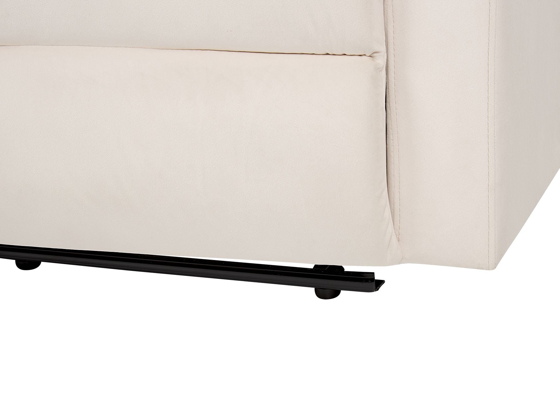3 Seater Velvet Electric Recliner Sofa White VERDAL
