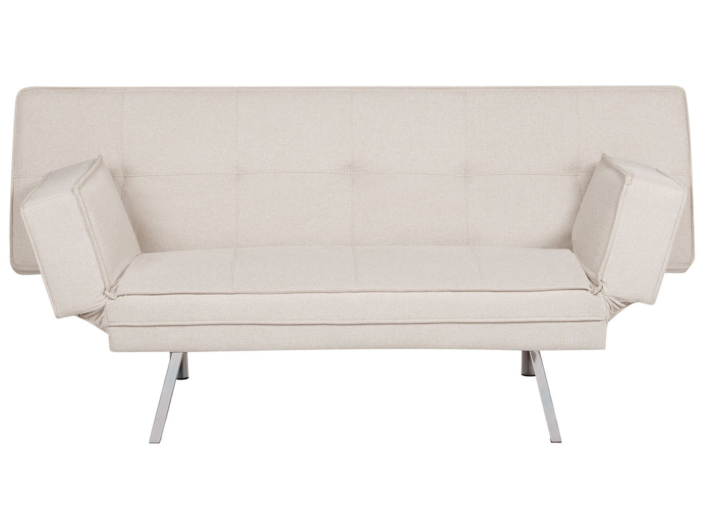 Sofa Bed BRISTOL Fabric Beige 3 Seater