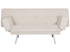 Sofa Bed BRISTOL Fabric Beige 3 Seater