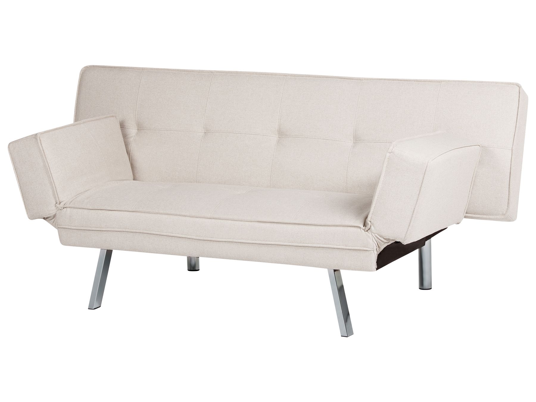 Sofa Bed BRISTOL Fabric Beige 3 Seater