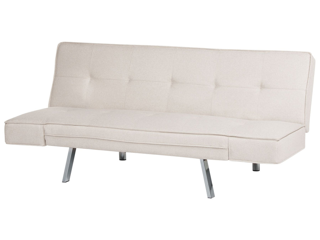 Sofa Bed BRISTOL Fabric Beige 3 Seater