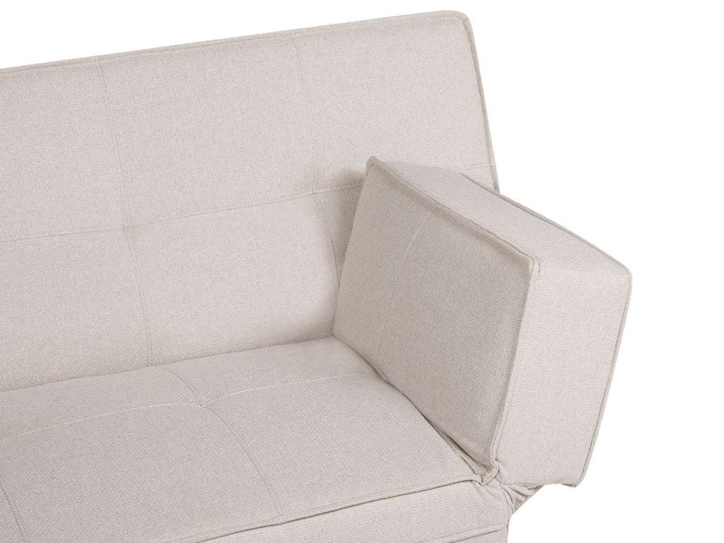 Sofa Bed BRISTOL Fabric Beige 3 Seater