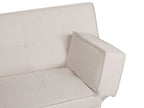 Sofa Bed BRISTOL Fabric Beige 3 Seater