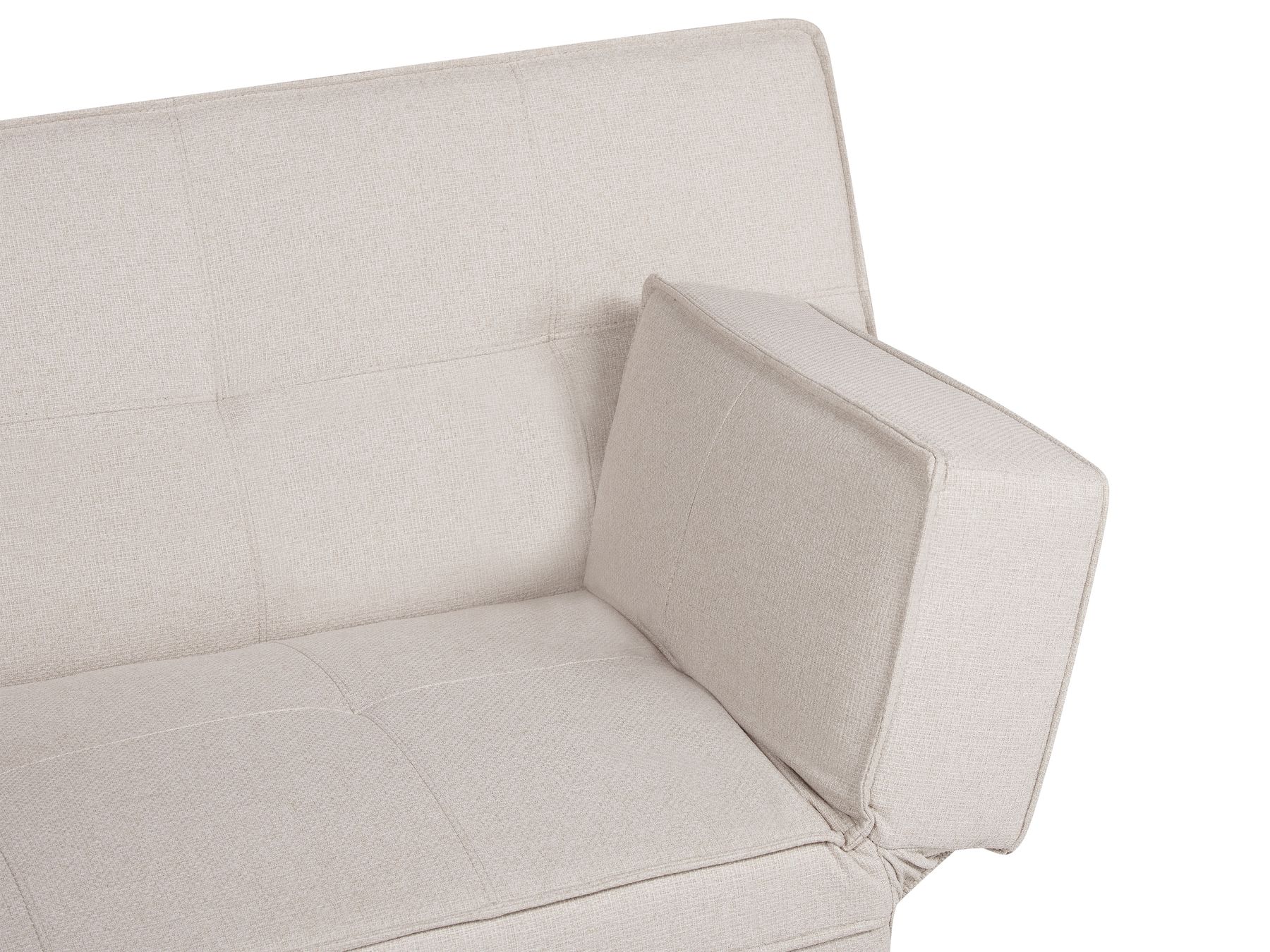 Sofa Bed BRISTOL Fabric Beige 3 Seater