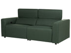 Fabric Electric Recliner Sofa with USB Port Green ULVEN