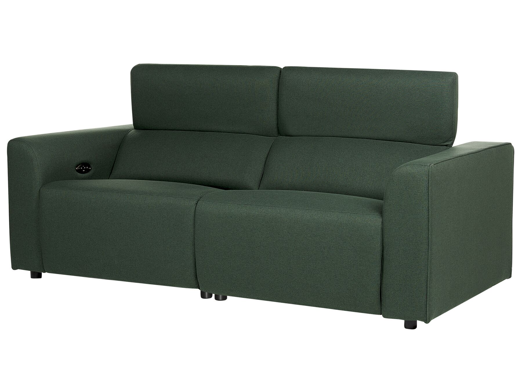 Fabric Electric Recliner Sofa with USB Port Green ULVEN