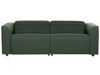 Fabric Electric Recliner Sofa with USB Port Green ULVEN