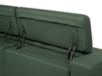 Fabric Electric Recliner Sofa with USB Port Green ULVEN