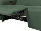 Fabric Electric Recliner Sofa with USB Port Green ULVEN