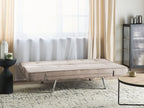 Sofa Bed BRISTOL Fabric Brown 3 Seater