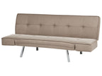 Sofa Bed BRISTOL Fabric Brown 3 Seater