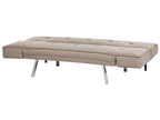 Sofa Bed BRISTOL Fabric Brown 3 Seater