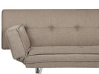 Sofa Bed BRISTOL Fabric Brown 3 Seater