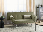 Sofa Bed BRISTOL Fabric Olive Green 3 Seater