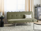 Sofa Bed BRISTOL Fabric Olive Green 3 Seater