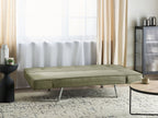Sofa Bed BRISTOL Fabric Olive Green 3 Seater