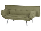 Sofa Bed BRISTOL Fabric Olive Green 3 Seater