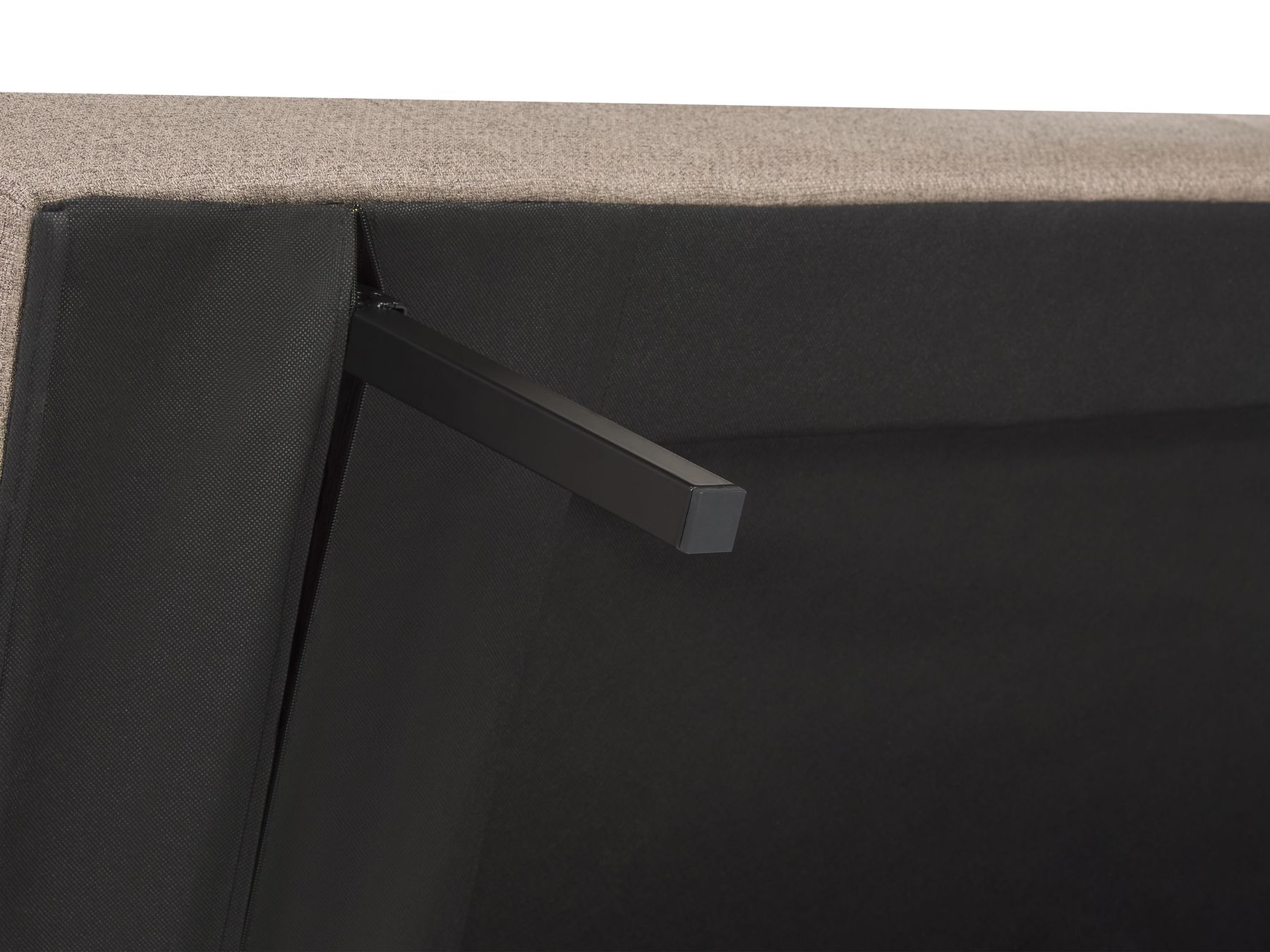 Sofa Bed BRISTOL Fabric Brown 3 Seater