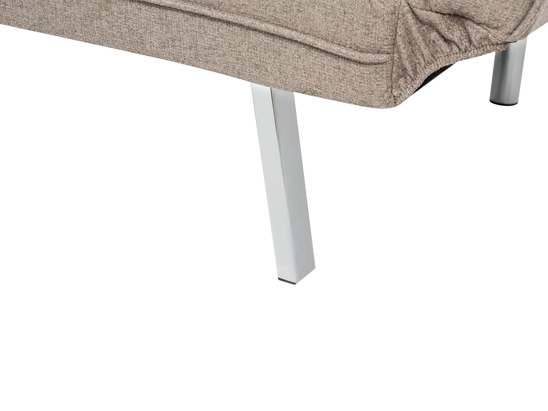 Sofa Bed BRISTOL Fabric Brown 3 Seater