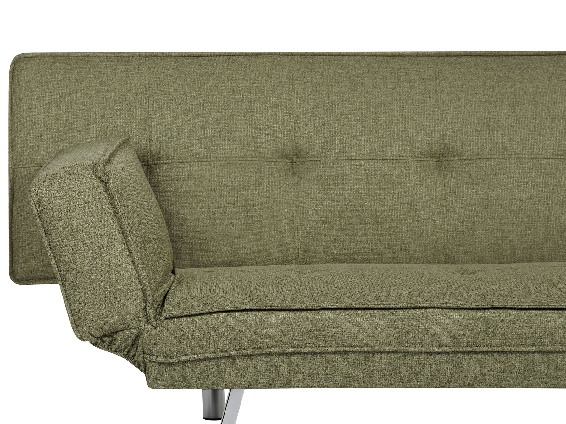 Sofa Bed BRISTOL Fabric Olive Green 3 Seater