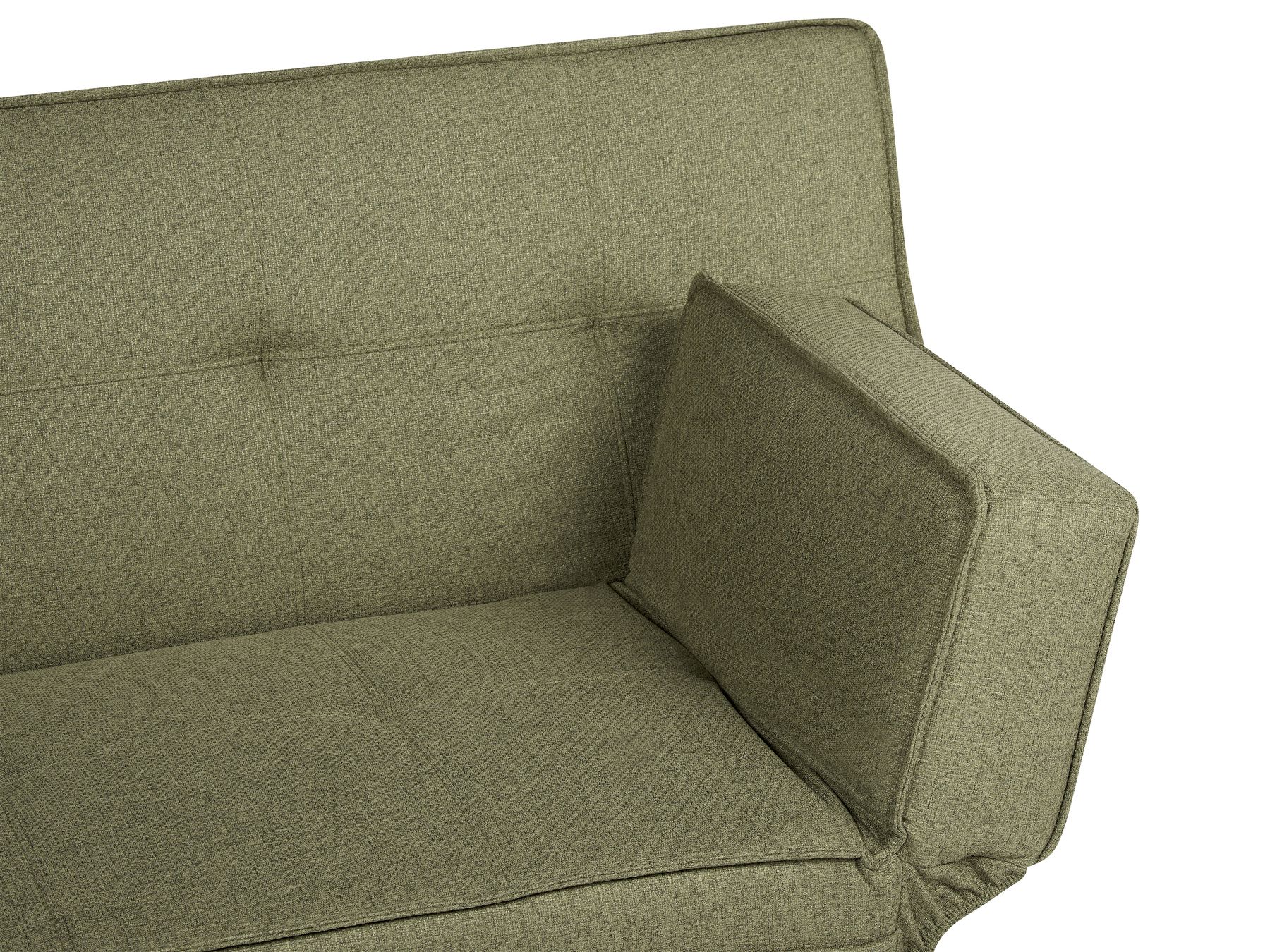 Sofa Bed BRISTOL Fabric Olive Green 3 Seater