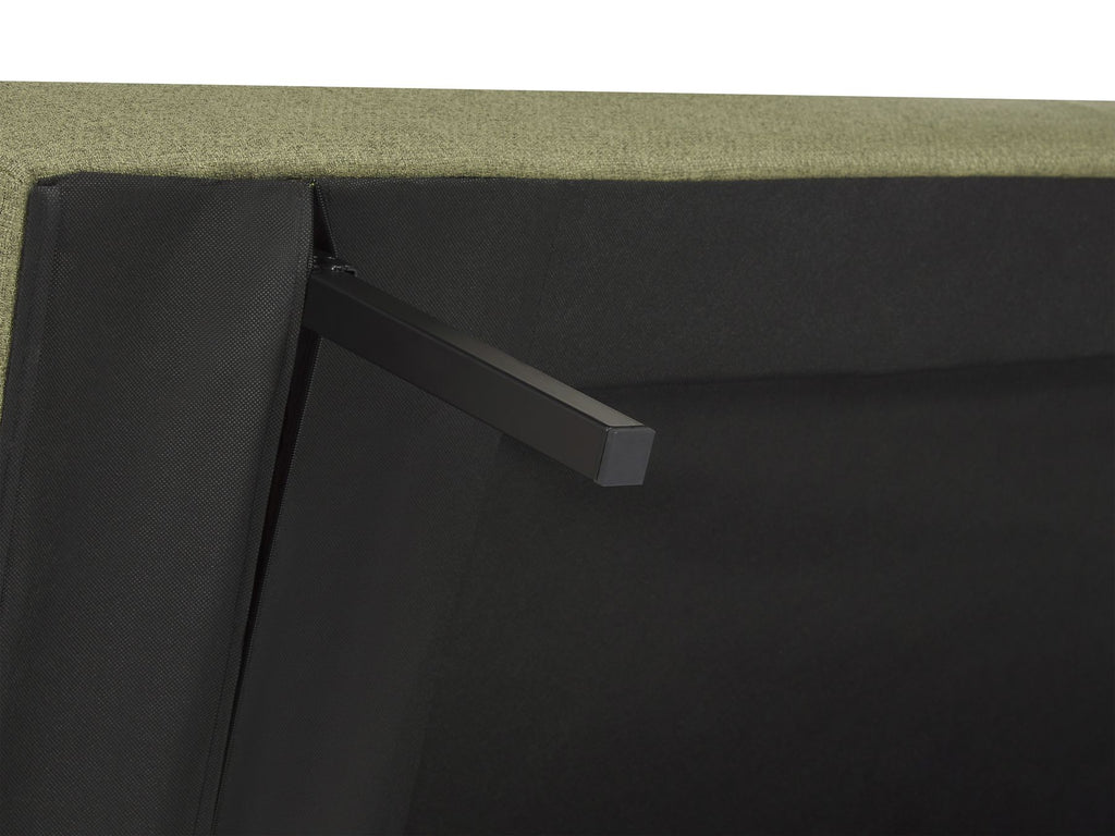 Sofa Bed BRISTOL Fabric Olive Green 3 Seater
