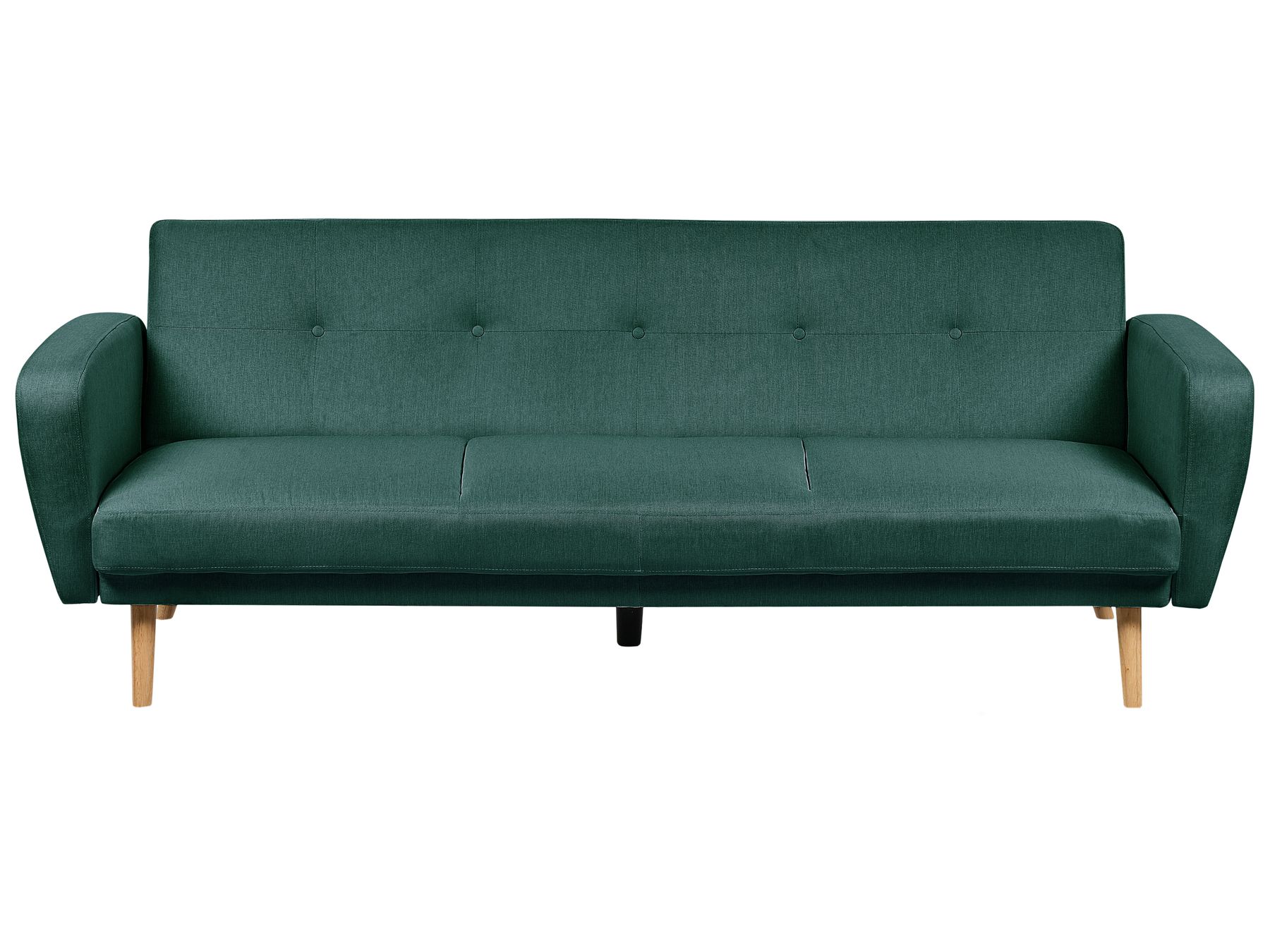 Sofa Bed FLORLI Fabric Dark Green 3 Seater